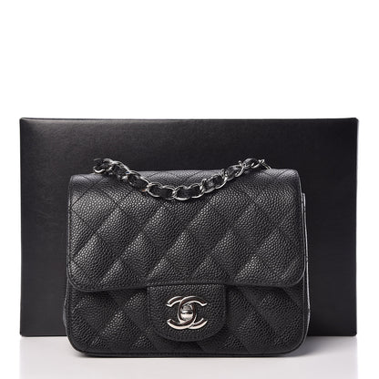Chanel Caviar Quilted Mini Square Flap Black 10 of 10