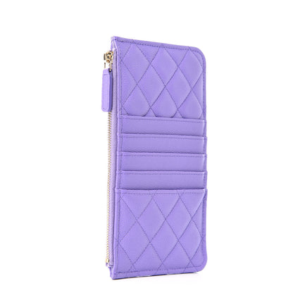 Chanel Caviar Quilted Classic iPhone Pouch Purple 3 of 8
