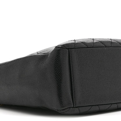 Chanel Caviar Quilted Petit Shopping Tote PST Black 9 of 10