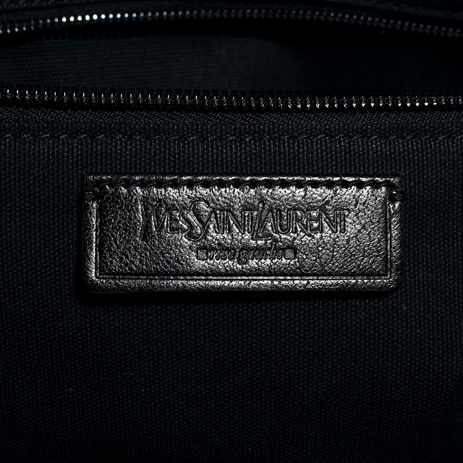 Saint Laurent Grained Leather Oversized Muse Bowler Blue 6 of 8