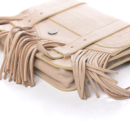 Proenza Schouler Lambskin Fringe PS1 Chain Wallet Beige 9 of 10