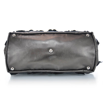 Valentino Garavani Leather Rosette Tote Metallic 5 of 12