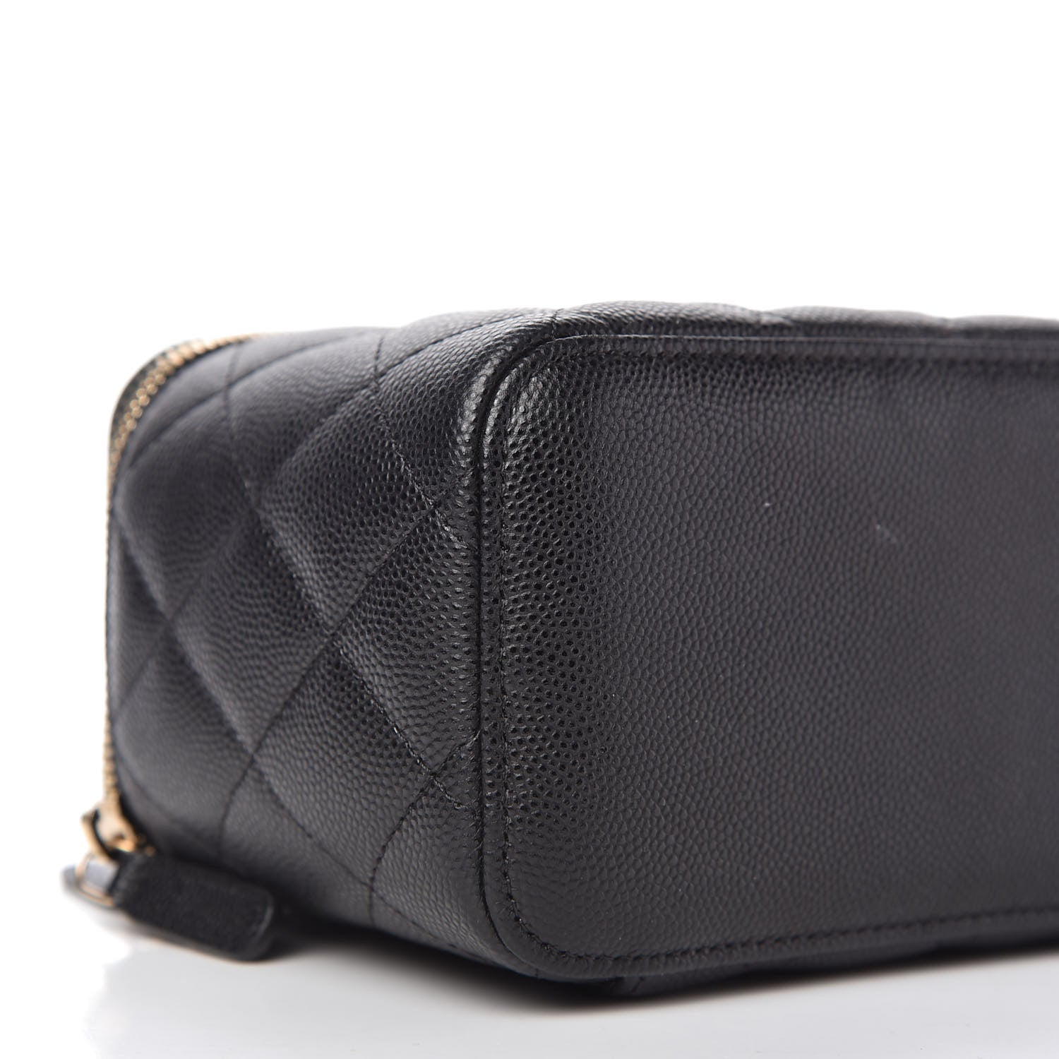 Chanel Caviar Quilted Small Vanity Case With Chain Black 6 of 11