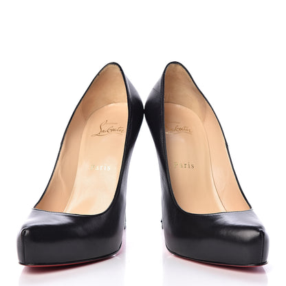 Christian Louboutin Calfskin Rolando Zip 120 Pumps 37.5 Black 6 of 17