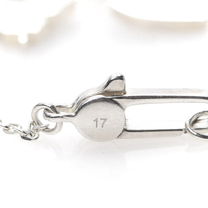 Gucci Sterling Silver Trademark Heart Butterfly Bracelet 6 of 7