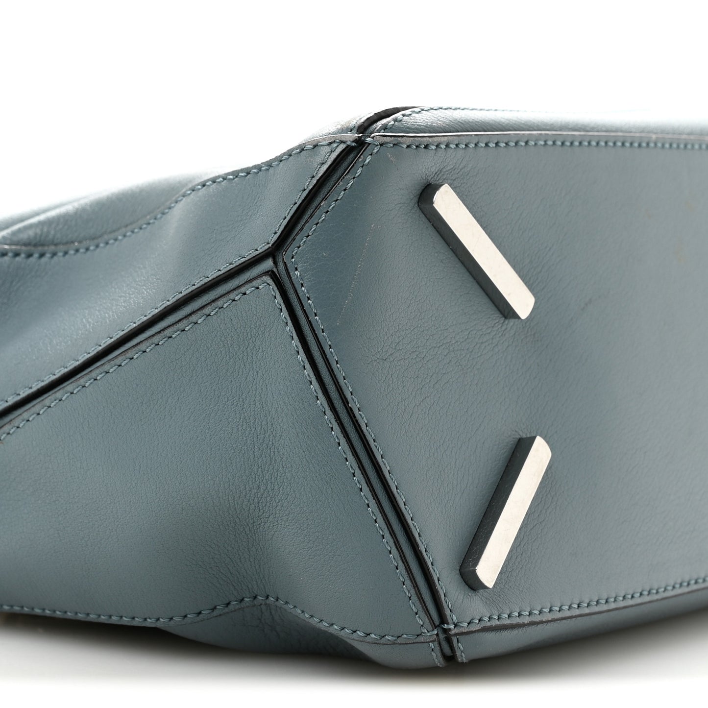Calfskin Small Puzzle Bag Stone Blue