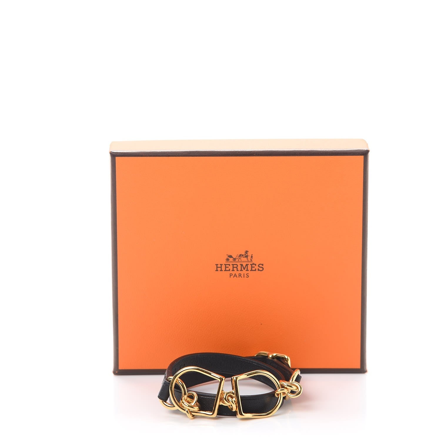 Hermes Swift Etrier Double Tour Bracelet T2 Black 9 of 9
