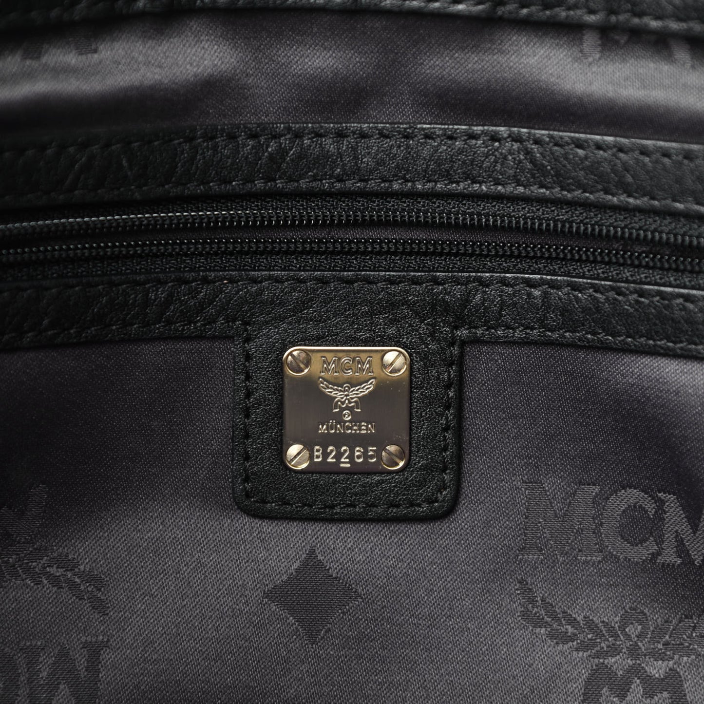 Calfskin Ottomar Monogram Tote Black