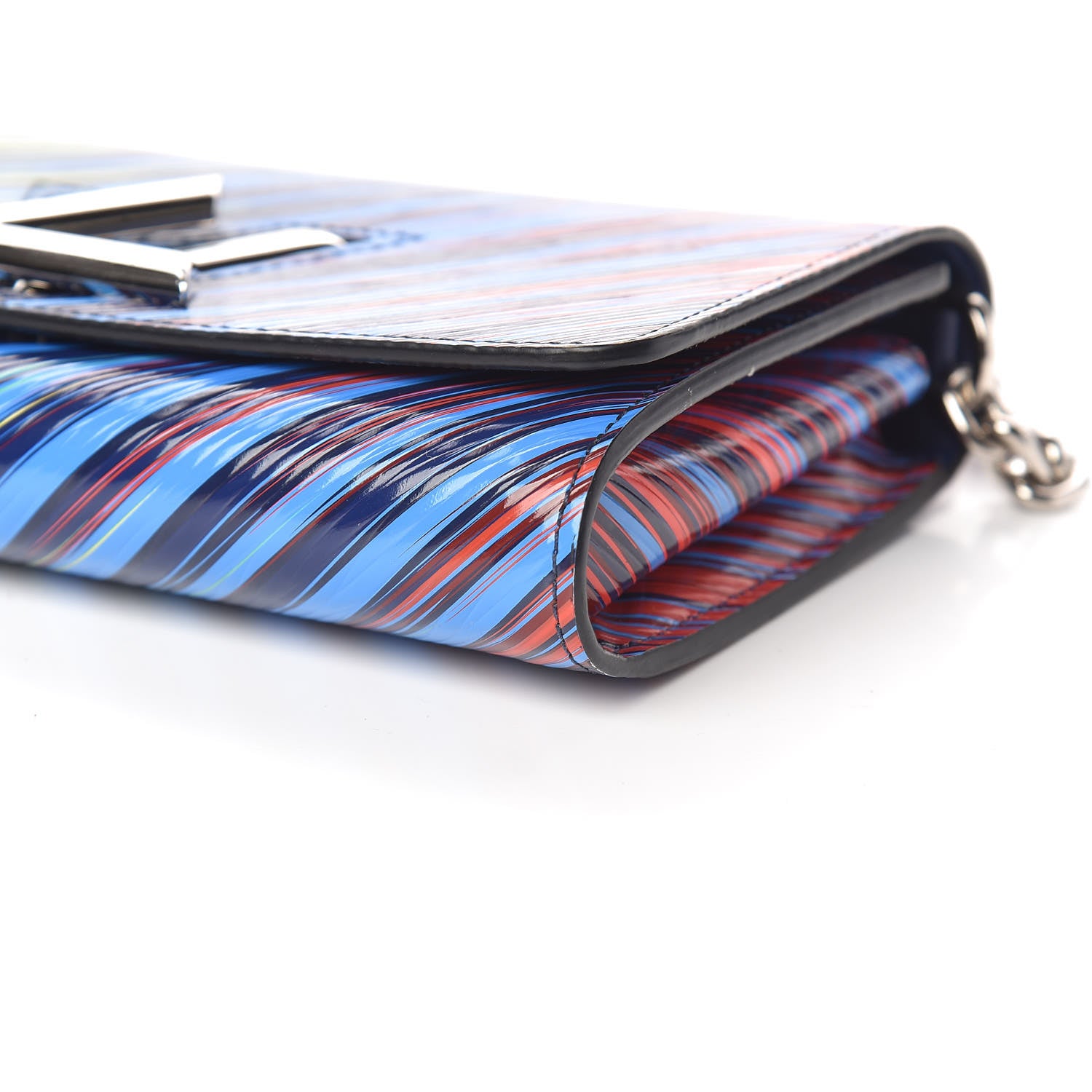 Louis Vuitton Epi Tropical Printed Twist Chain Wallet Vert Rouge 6 of 9