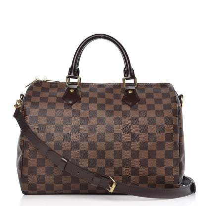 Louis Vuitton Damier Ebene Speedy Bandouliere 30 1 of 10