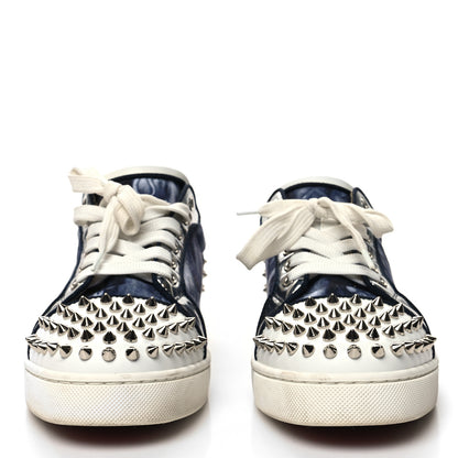 Christian Louboutin Calfskin Cotton Vieira Strass Womens Orlato Flat Sneakers 40 Multicolor 2 of 8