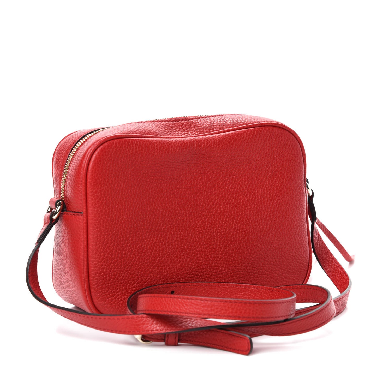 Pebbled Calfskin Small Soho Disco Bag Tabasco Red