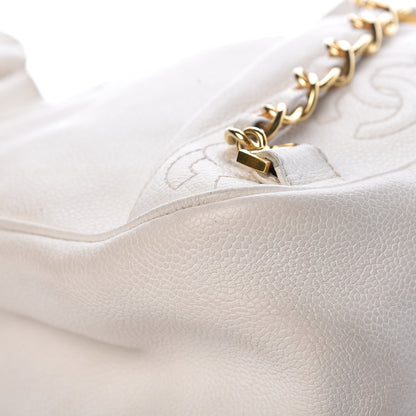 Chanel Caviar CC Backpack White 11 of 24