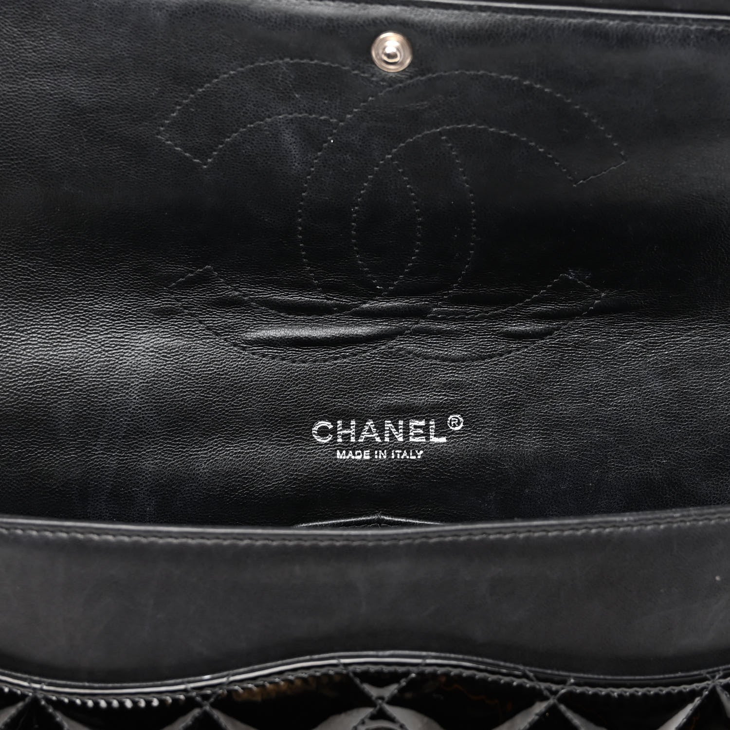 Chanel Patent Quilted Jumbo Double Flap Black 11 of 11