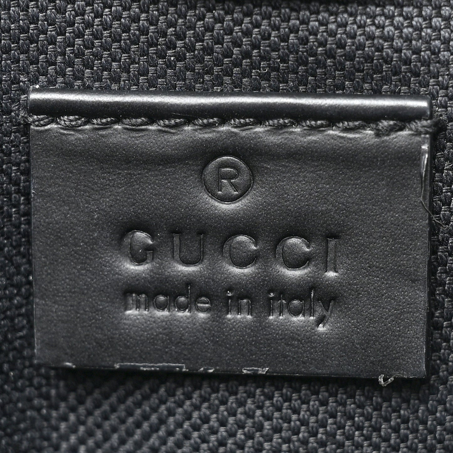 GG Supreme Monogram Web Slim Belt Bag Black Grey