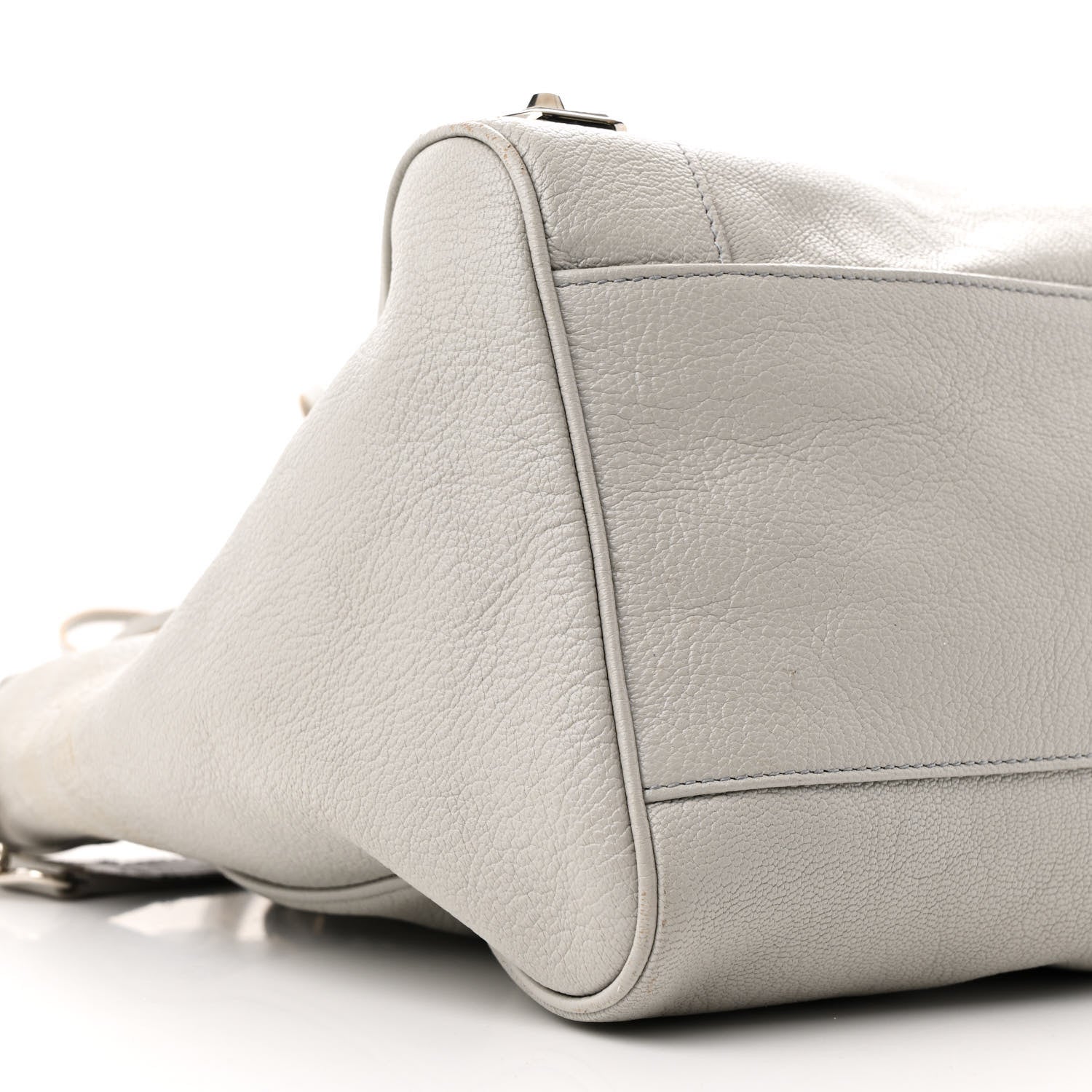 Balenciaga Chevre Silver Metallic Edge Hardware Velo Gris Perle 10 of 17