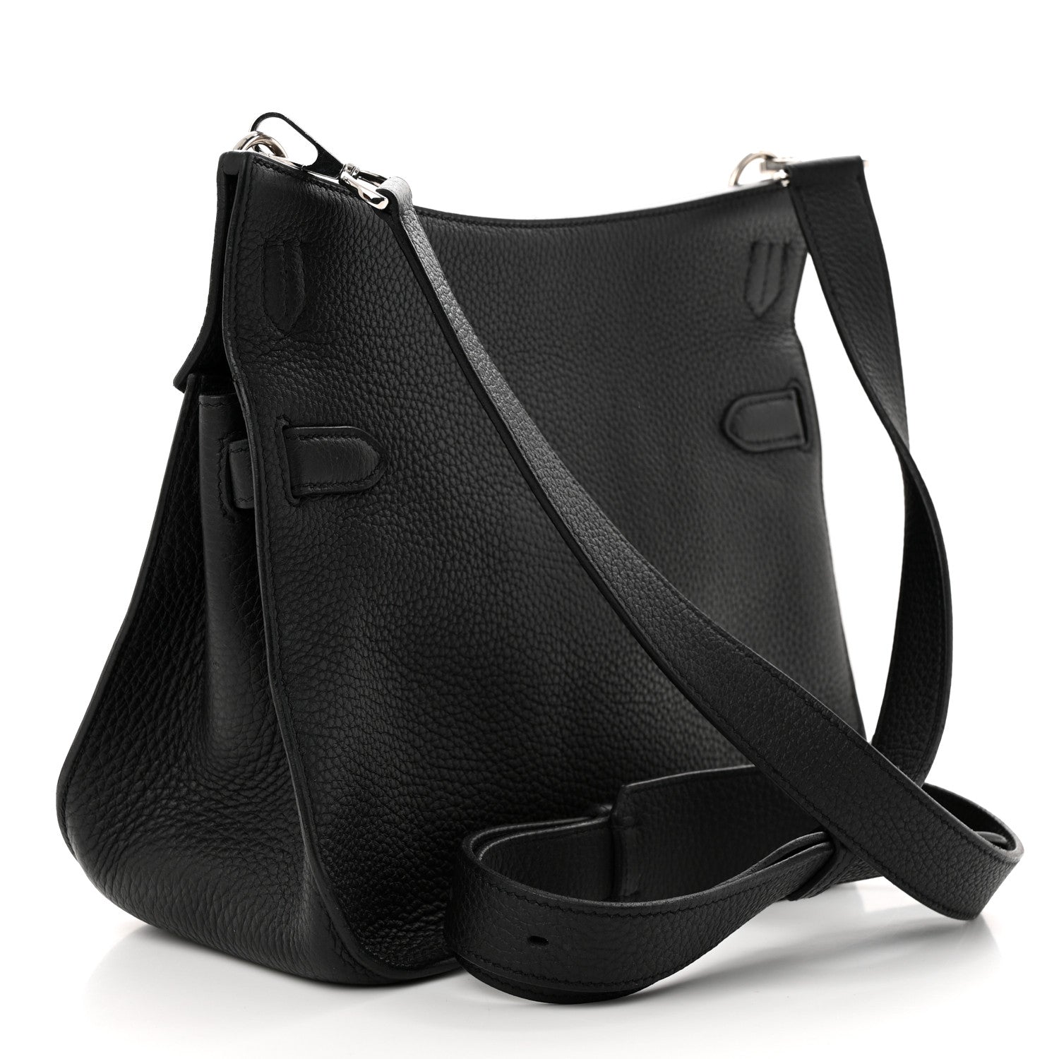 Hermes Taurillon Clemence Jypsiere 28 Black 3 of 11
