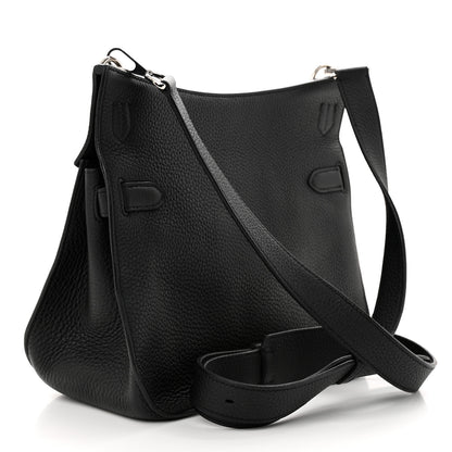 Hermes Taurillon Clemence Jypsiere 28 Black 3 of 11