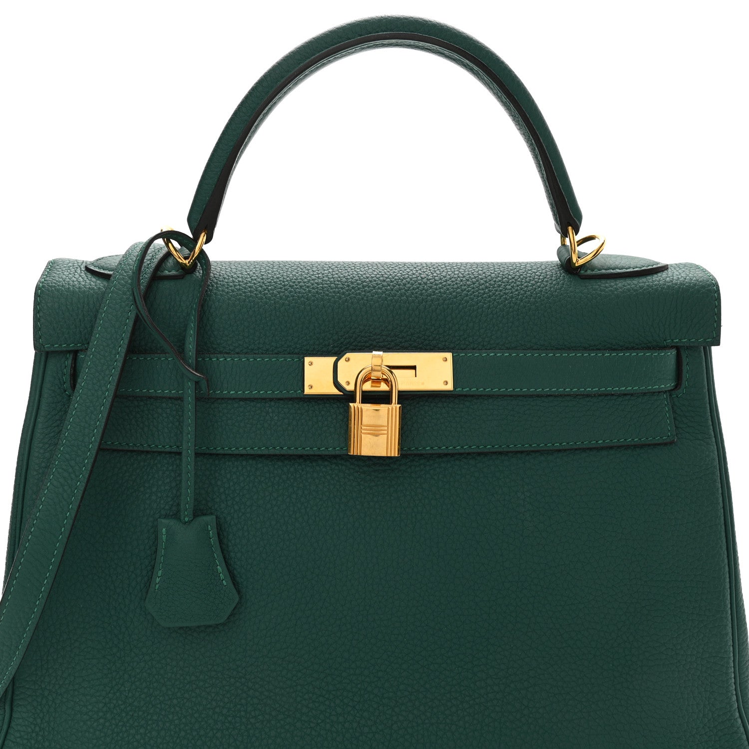 Hermes Togo Kelly Retourne 32 Malachite 8 of 15