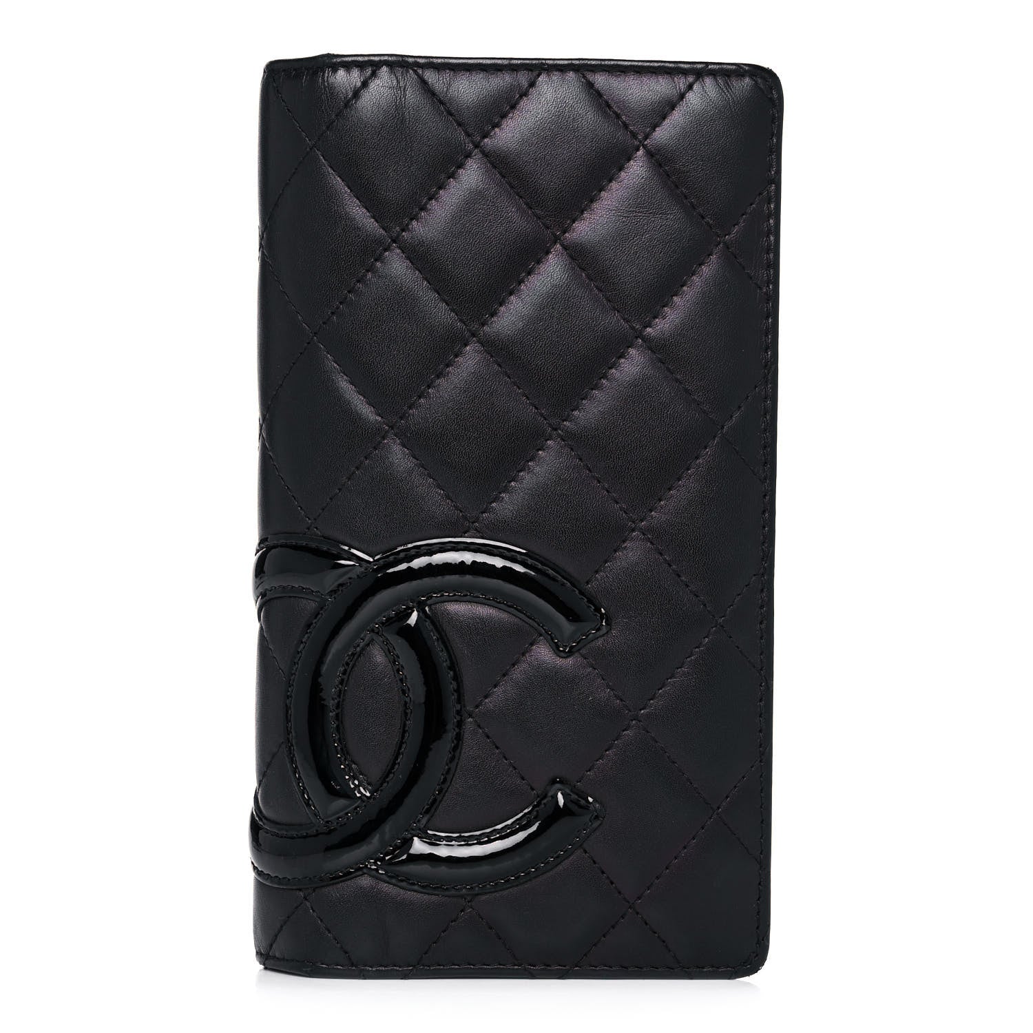 Chanel Calfskin Quilted Cambon Yen Wallet Black 1 of 11