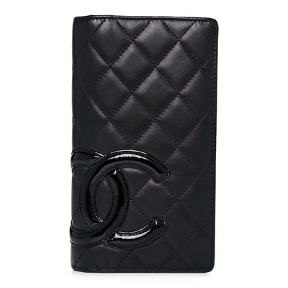 Chanel Calfskin Quilted Cambon Yen Wallet Black 1 of 11