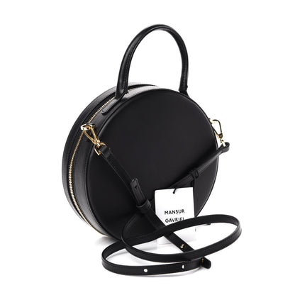 Mansur Gavriel Calfskin Circle Crossbody Bag Black 4 of 12