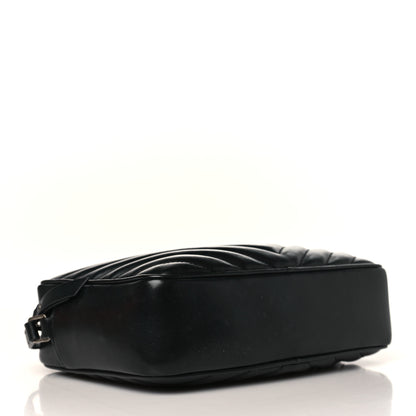 Saint Laurent Calfskin Matelasse Monogram Lou Camera Bag Black 3 of 9