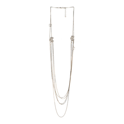 Chanel Crystal Pearl Chain CC Multi Strand Necklace Gold 3 of 7