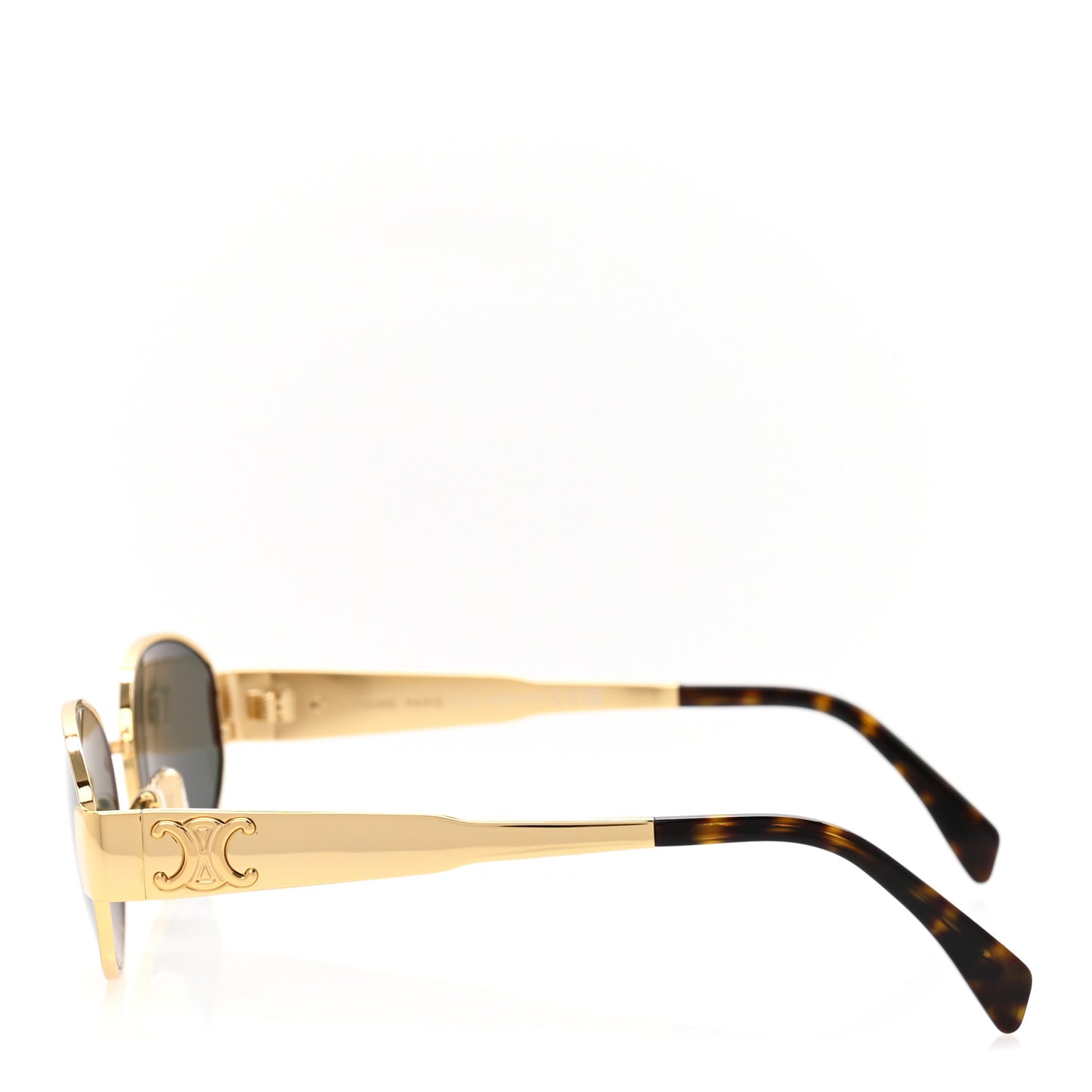 Metal Triomphe 01 Sunglasses CL40235U Gold Green