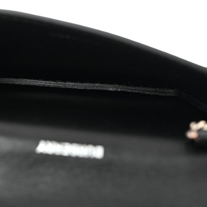 Burberry Coated Canvas Horseferry Print Mini Jody Chain Card Case Black 5 of 7