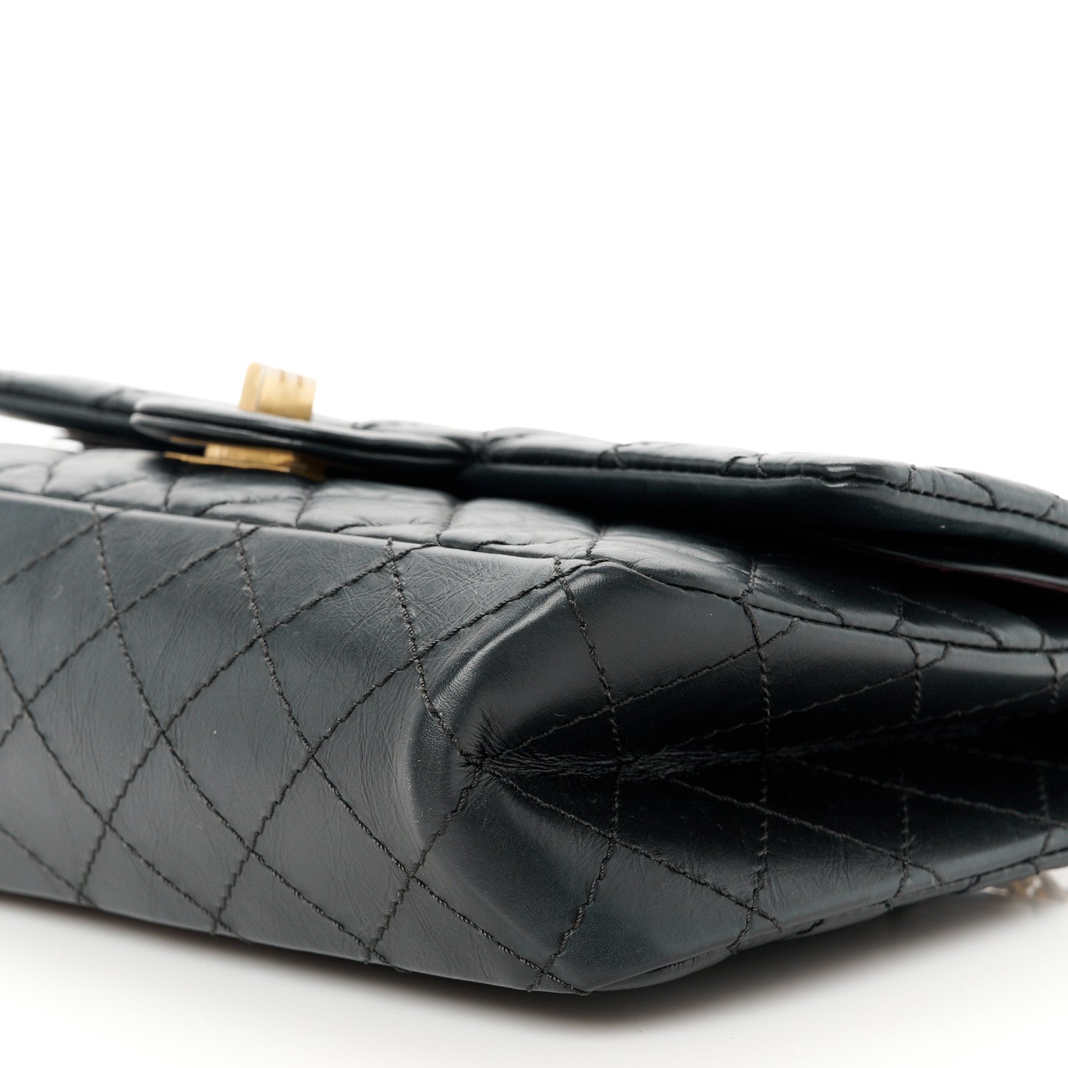 Chanel Aged Calfskin Quilted 2.55 Reissue 225 Flap Black 12 of 13