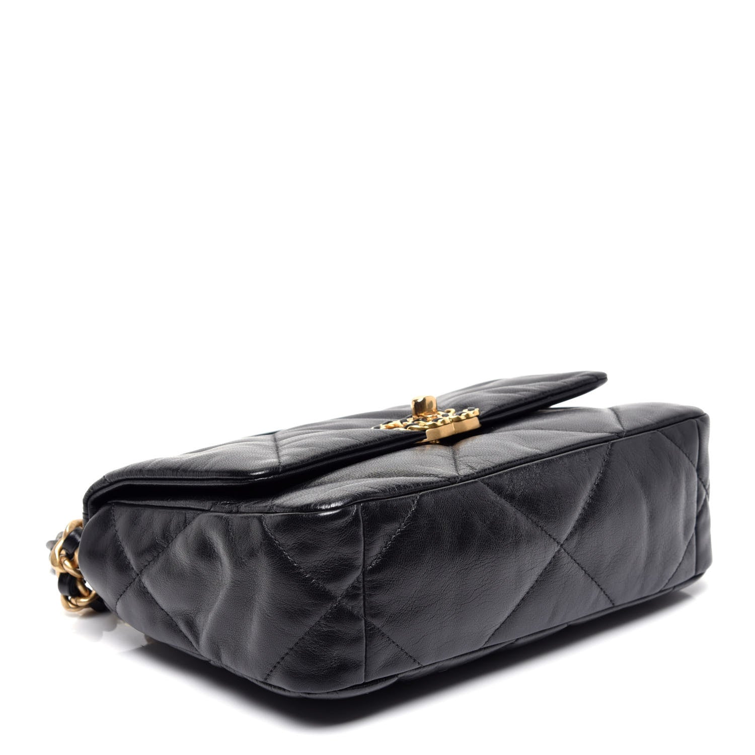 Chanel Lambskin Quilted Medium Chanel 19 Flap Black 4 of 9