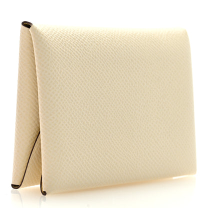 Hermes Epsom Verso Calvi Duo Card Case Nata Jaune Poussin 3 of 6