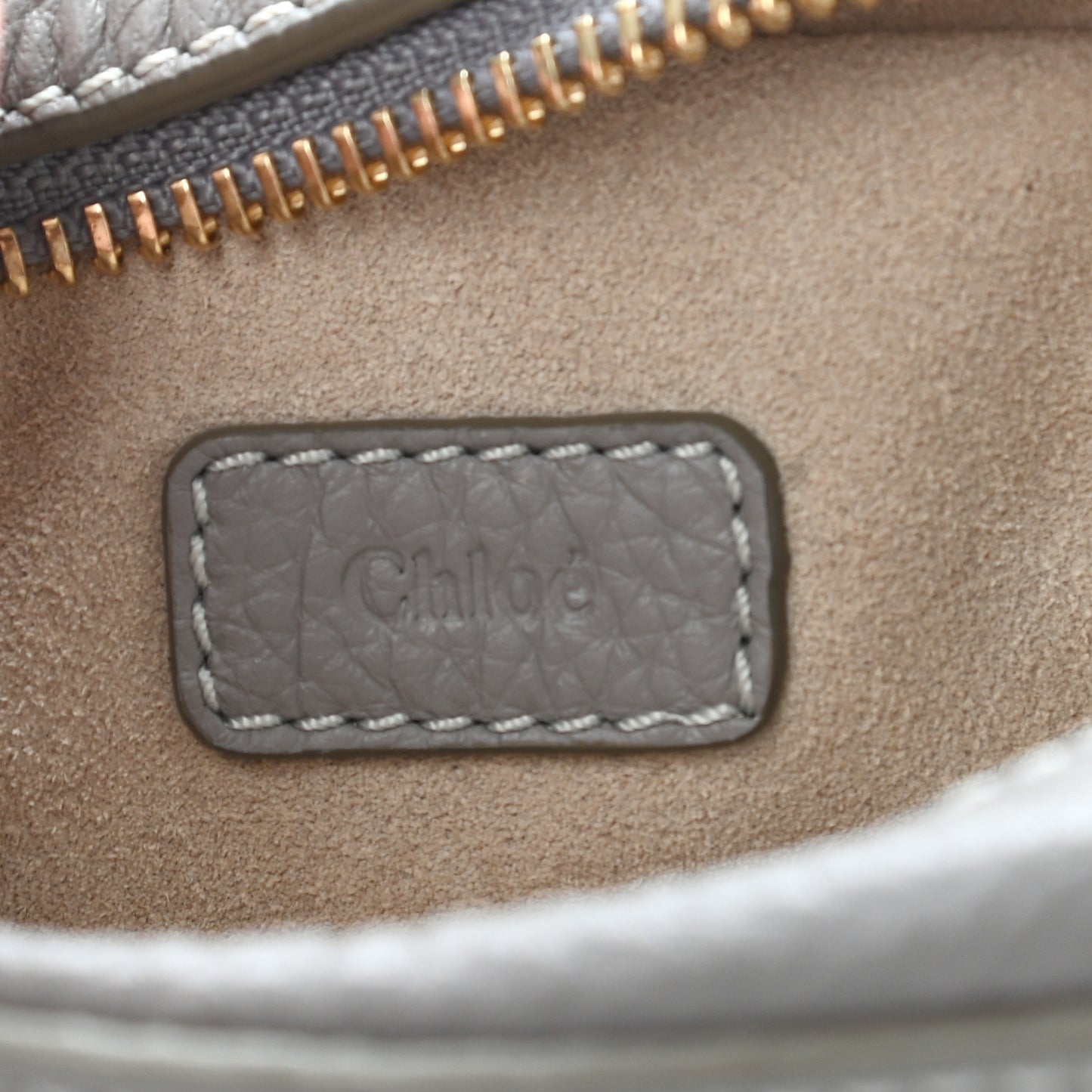 Calfskin Mini Marcie Crossbody Bag Cashmere Grey