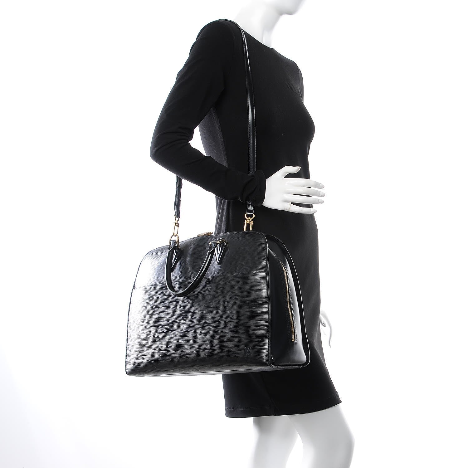 Louis Vuitton Epi Sorbonne Briefcase Black 2 of 14