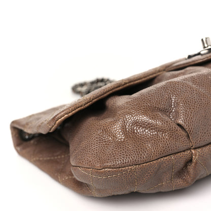 Chanel Caviar Quilted Medium Elastic Flap Brown 9 of 12