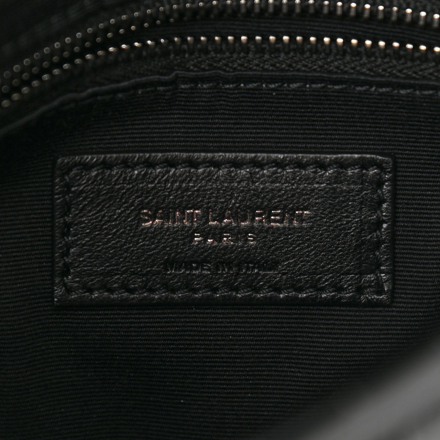 Saint Laurent Crocodile Embossed Lambskin Matelasse Monogram Niki Chain Wallet Black 6 of 11