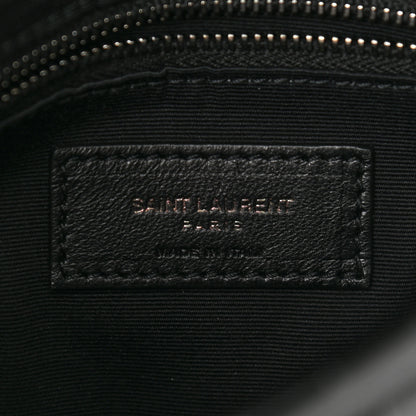 Saint Laurent Crocodile Embossed Lambskin Matelasse Monogram Niki Chain Wallet Black 6 of 11