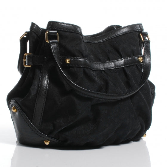 Monogram Medium Jockey Tote Black