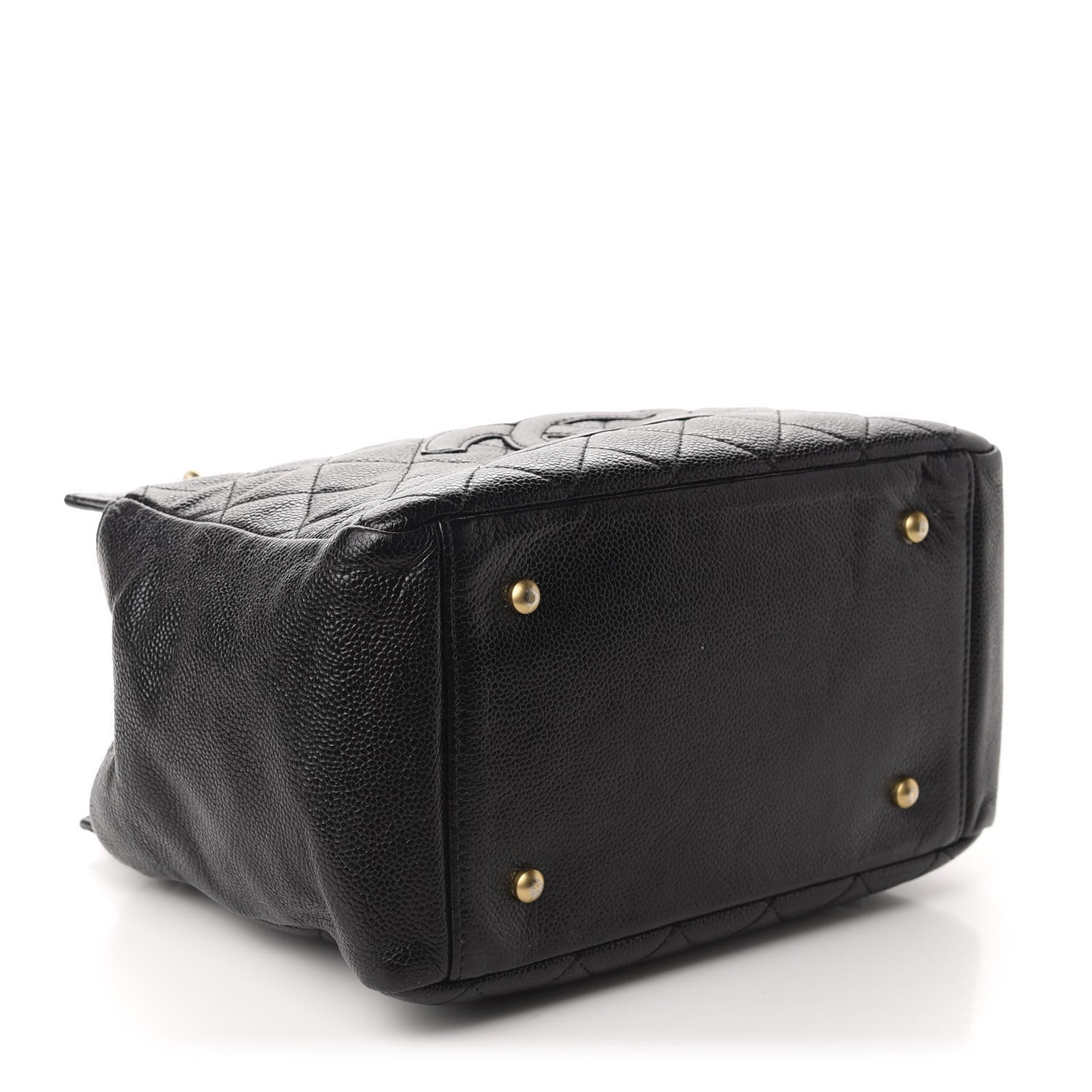 Caviar Quilted Petit Timeless Tote PTT Black