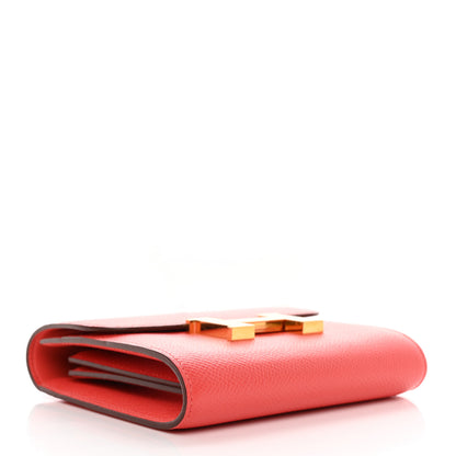 Hermes Epsom Constance Short Wallet Rose Jaipur 4 of 8