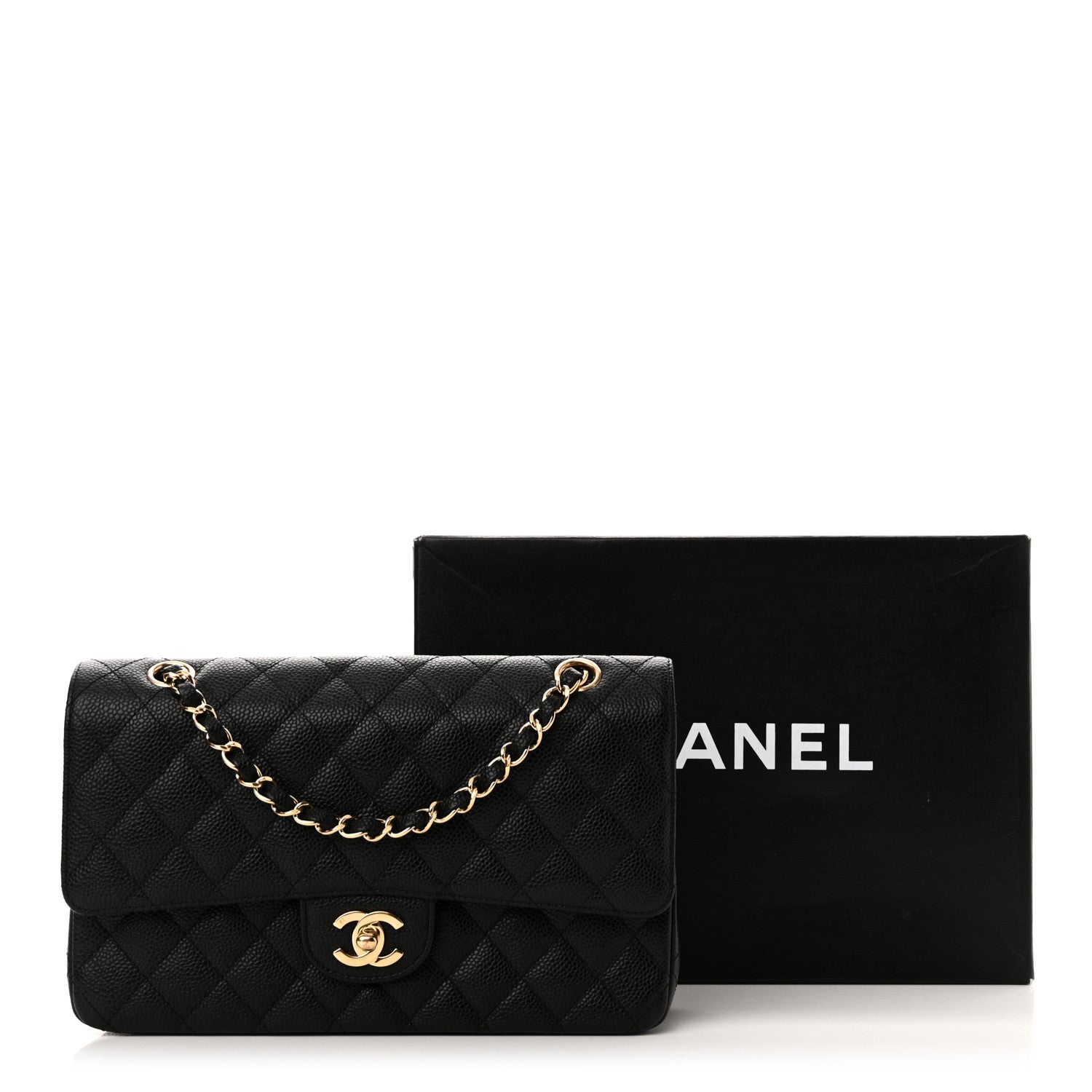 Chanel Caviar Quilted Medium Double Flap Black 11 of 11
