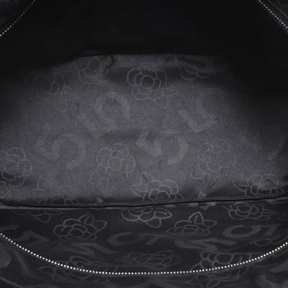 Chanel Lambskin Vertical Quilted Large Mademoiselle Tote Black 6 of 8