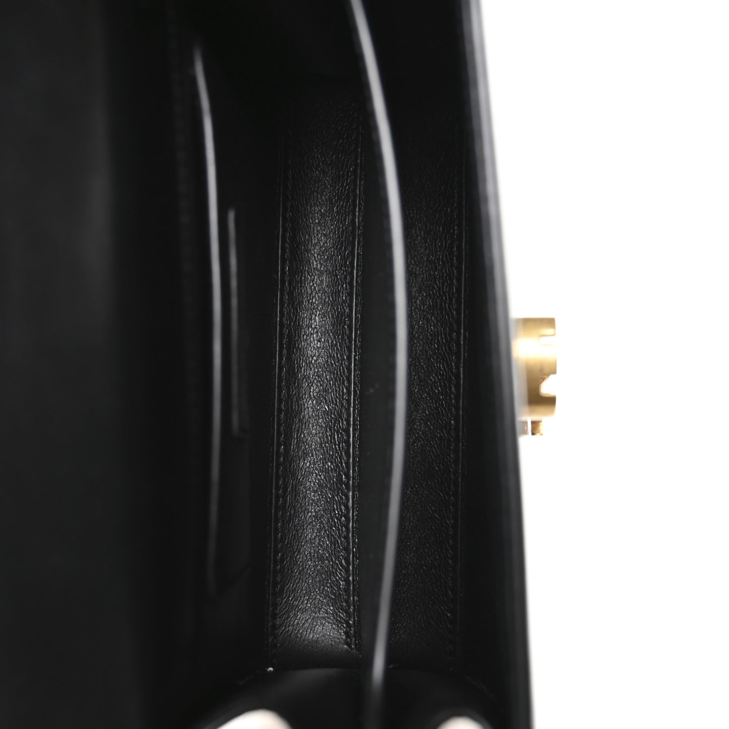 Calfskin Mini Classic Monogram Cassandra Top Handle Black