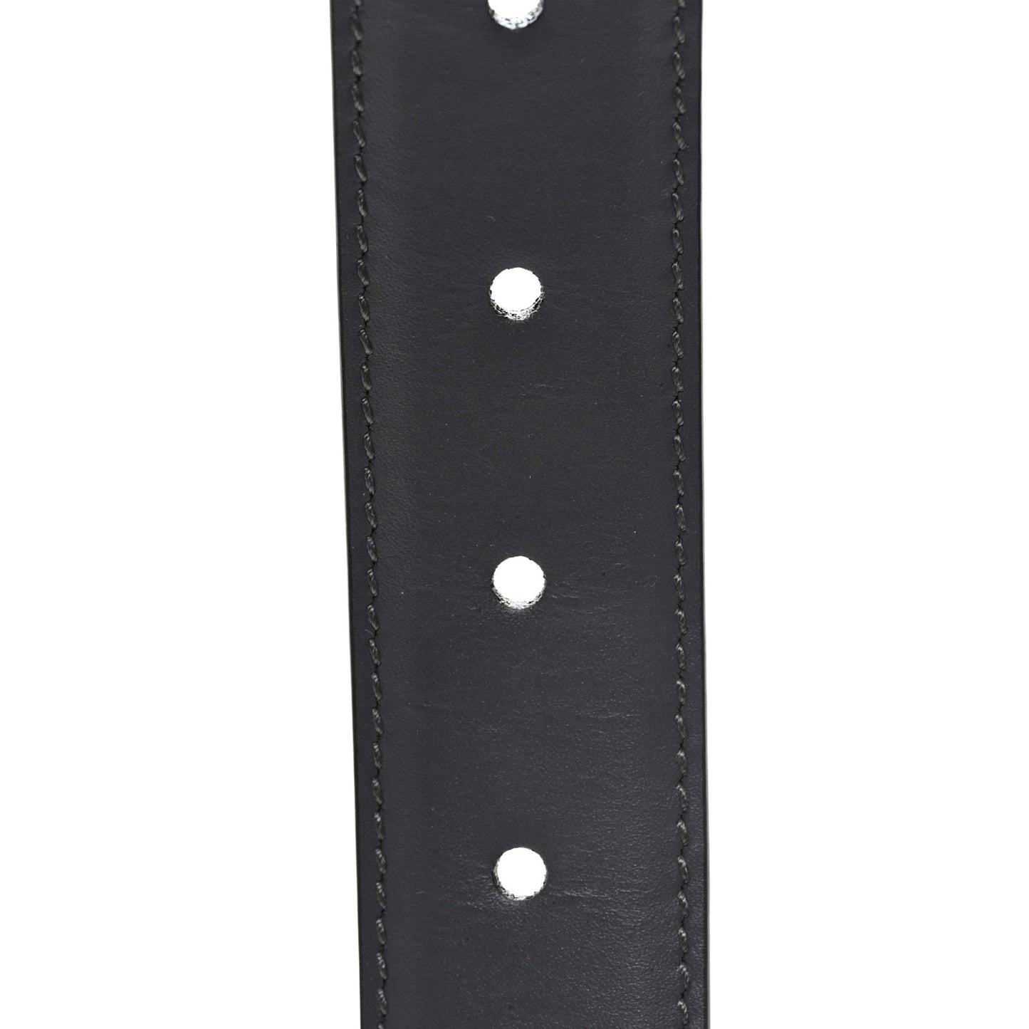 Selleria Calfskin GG Supreme Monogram Reversible Belt 95 38 Graphite Grey Black