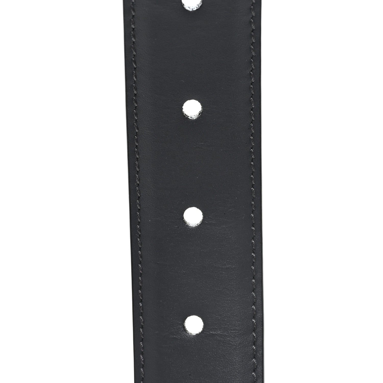 Gucci Selleria Calfskin GG Supreme Monogram Reversible Belt 95 38 Graphite Grey Black 4 of 5