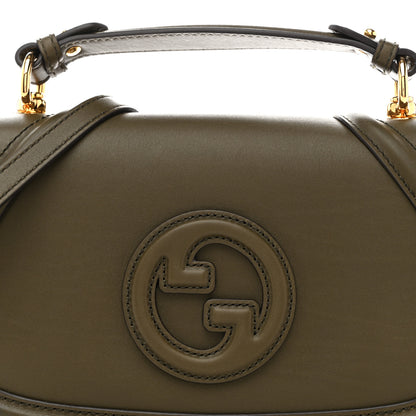 Gucci Roxy Calfskin Medium Blondie Top Handle Bag Forest Green 8 of 10
