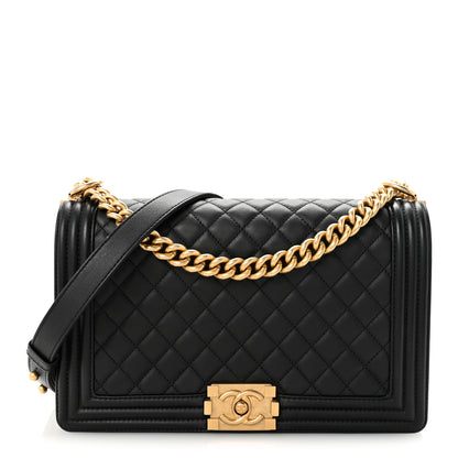 Chanel Calfskin Quilted New Medium Boy Flap Black 1 of 14