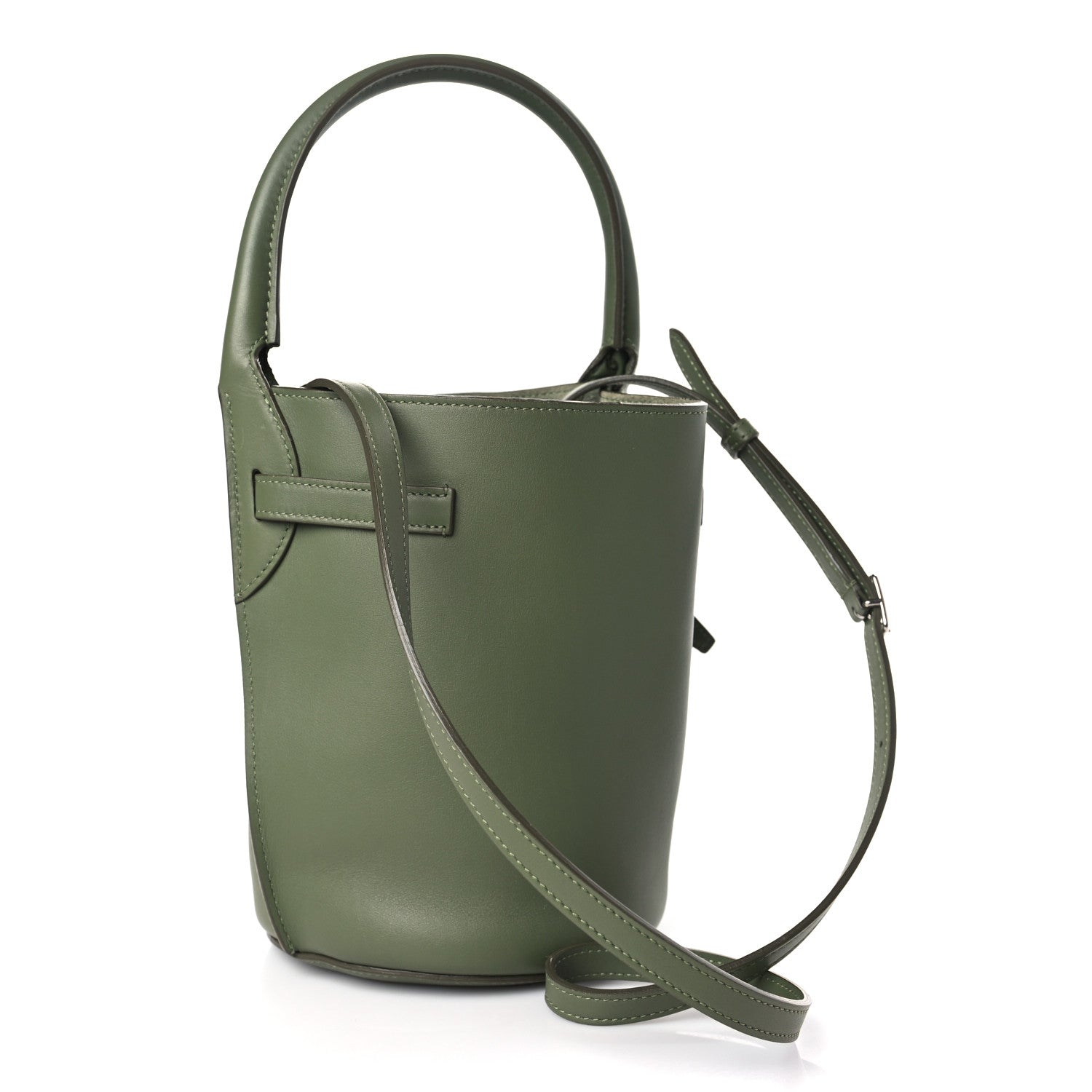 Celine Smooth Calfskin Nano Big Bag Bucket Army Green 3 of 9