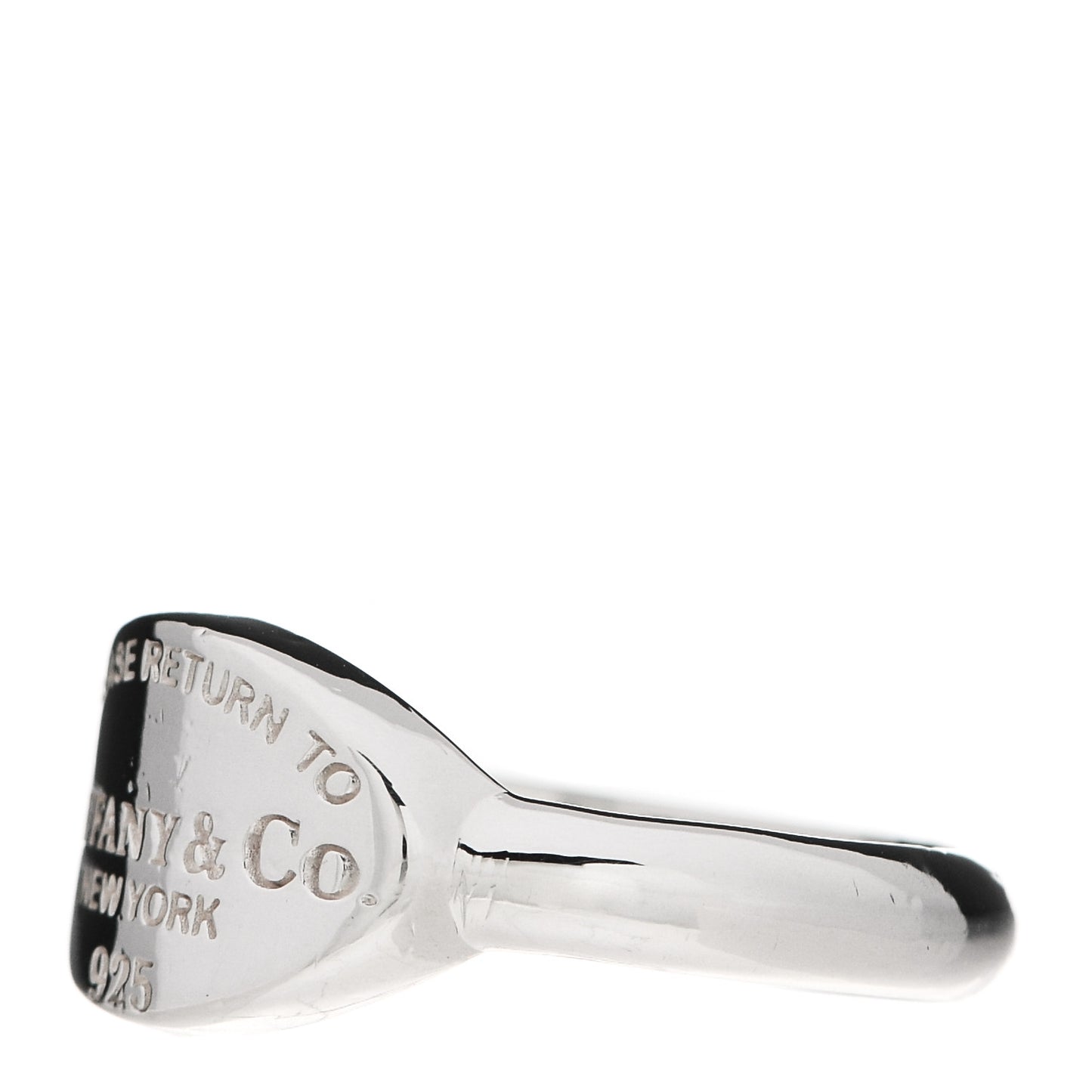 Sterling Silver Return to Tiffany Oval Ring 53 6.5